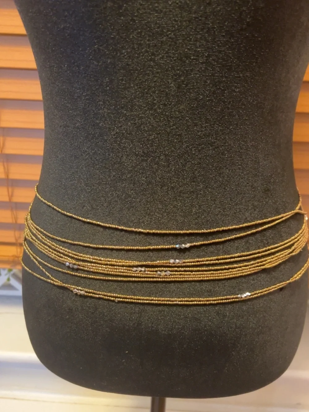 Gold Layered Waist Chain Body Jewelry handmade